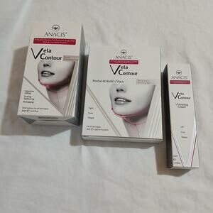 3 piece ANACIS Vela Contour contouring serum/ revital 4d refill /firming cream